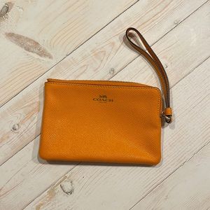Coach Corner Zip Wristlet